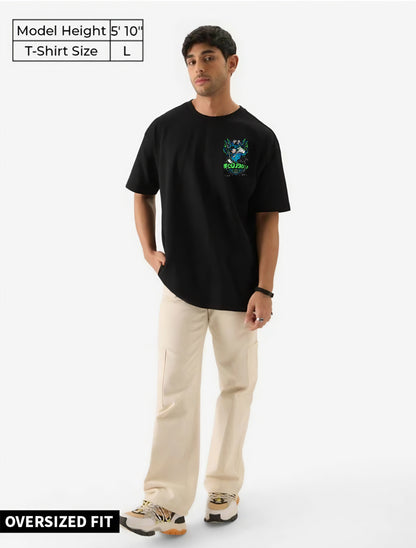 The Souled Store Men Printed, Typography Round Neck Pure Cotton